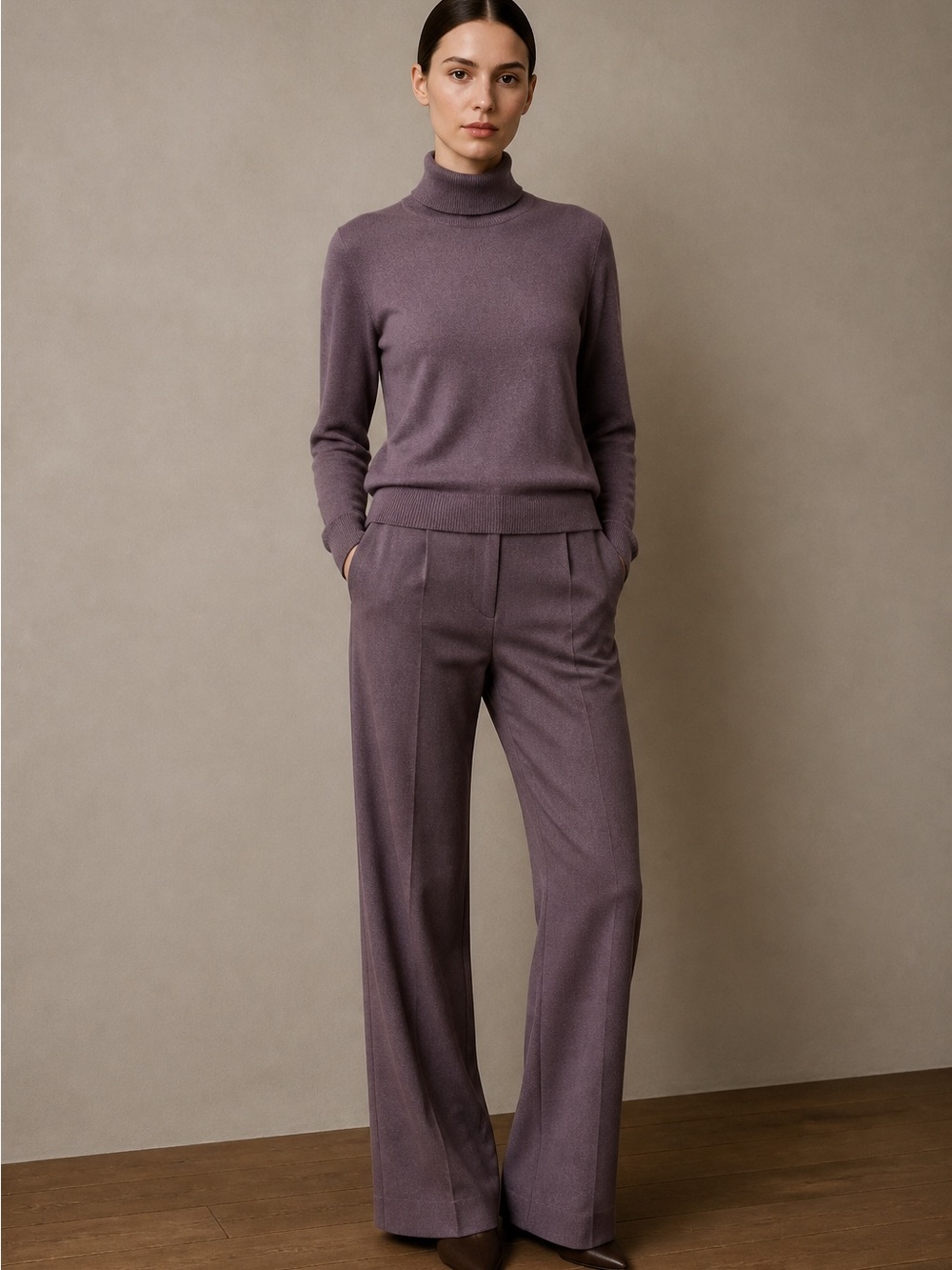 Halston Extra Fine Merino Wool Turtleneck Long Sleeve Pullover Women's XL NWT